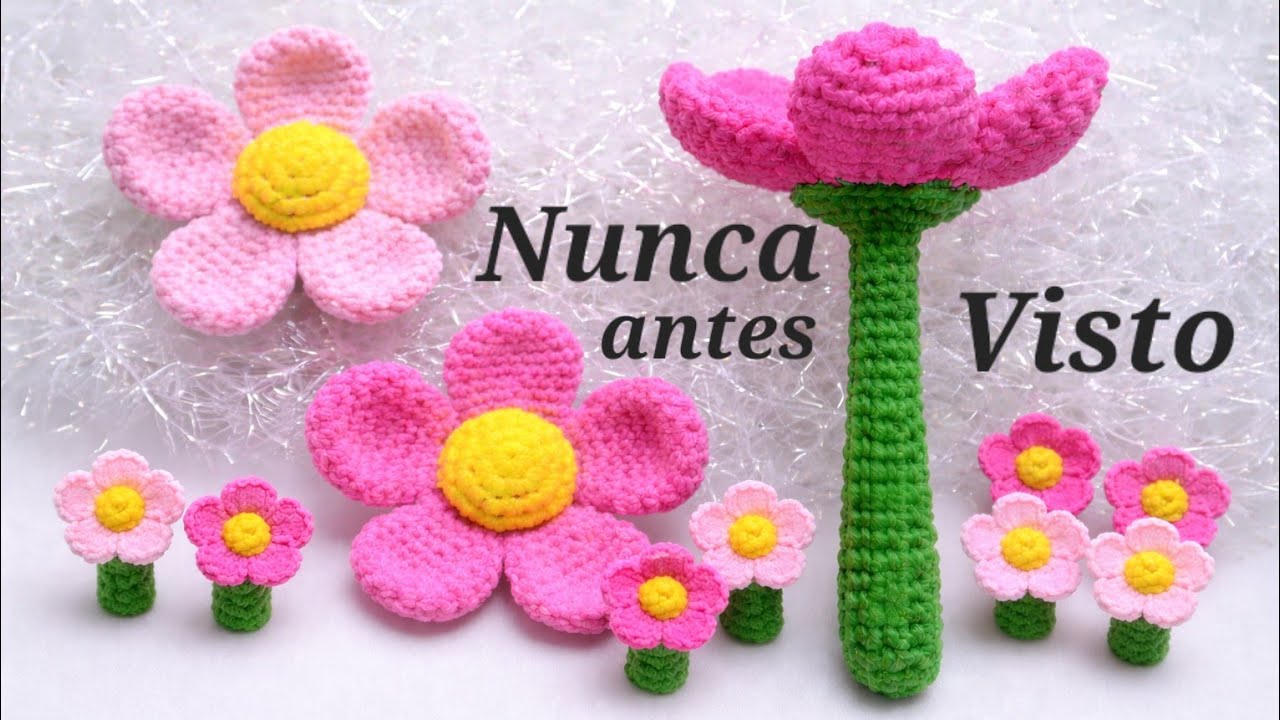 No son Flores Comunes/ Mira Estas Flores Únicas a Crochet