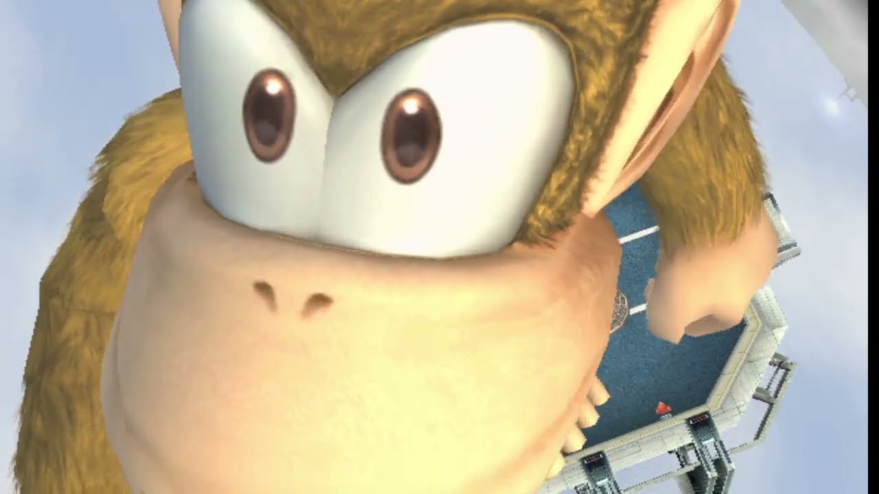 SSBB HACK: Giant diddy Kong vs boss battle