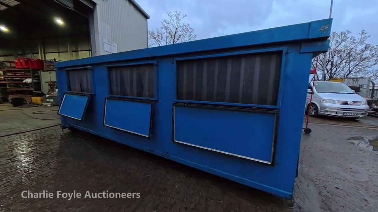 Big Hook Covered Recycling Body, Side Opening Steel Covers - ONLINE TIMED AUCTION - 777 Demolition