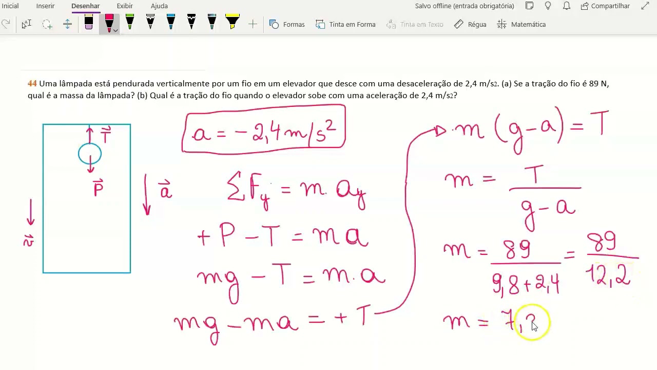 PROB - Cap 5 Problema 44 - Halliday Física