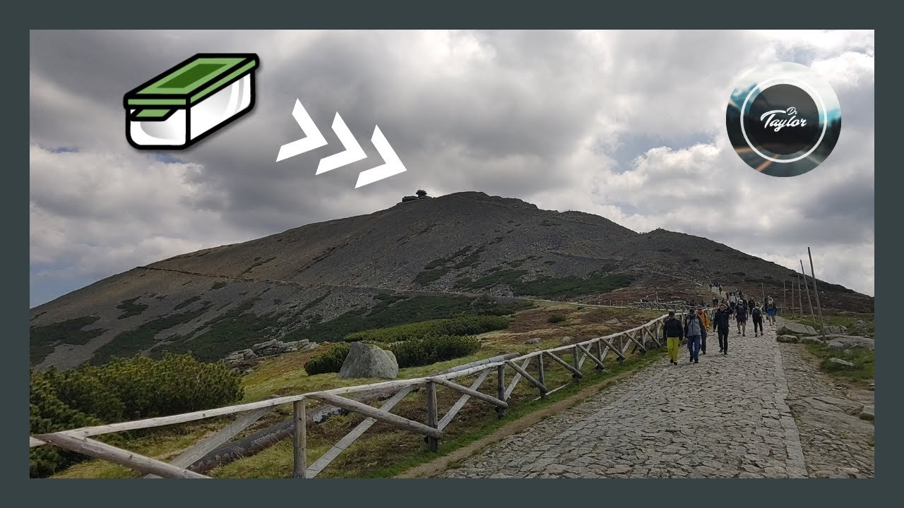 Ich bin auf die Schneekoppe gelaufen um einen Geocache zu suchen