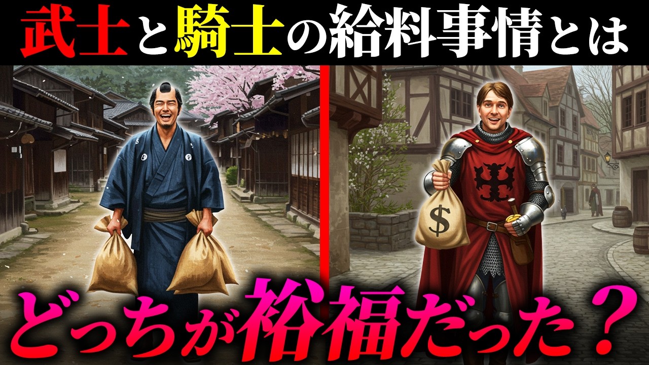 武士と騎士、稼いでたのはどっち？【教科書に載らないお金の話】