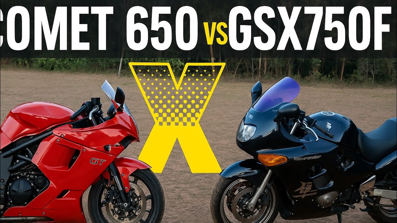 Comet 650 vs suzuki GSxF 750!
