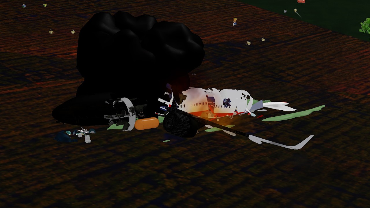 Airbus A320 burns down while the crew tries to land