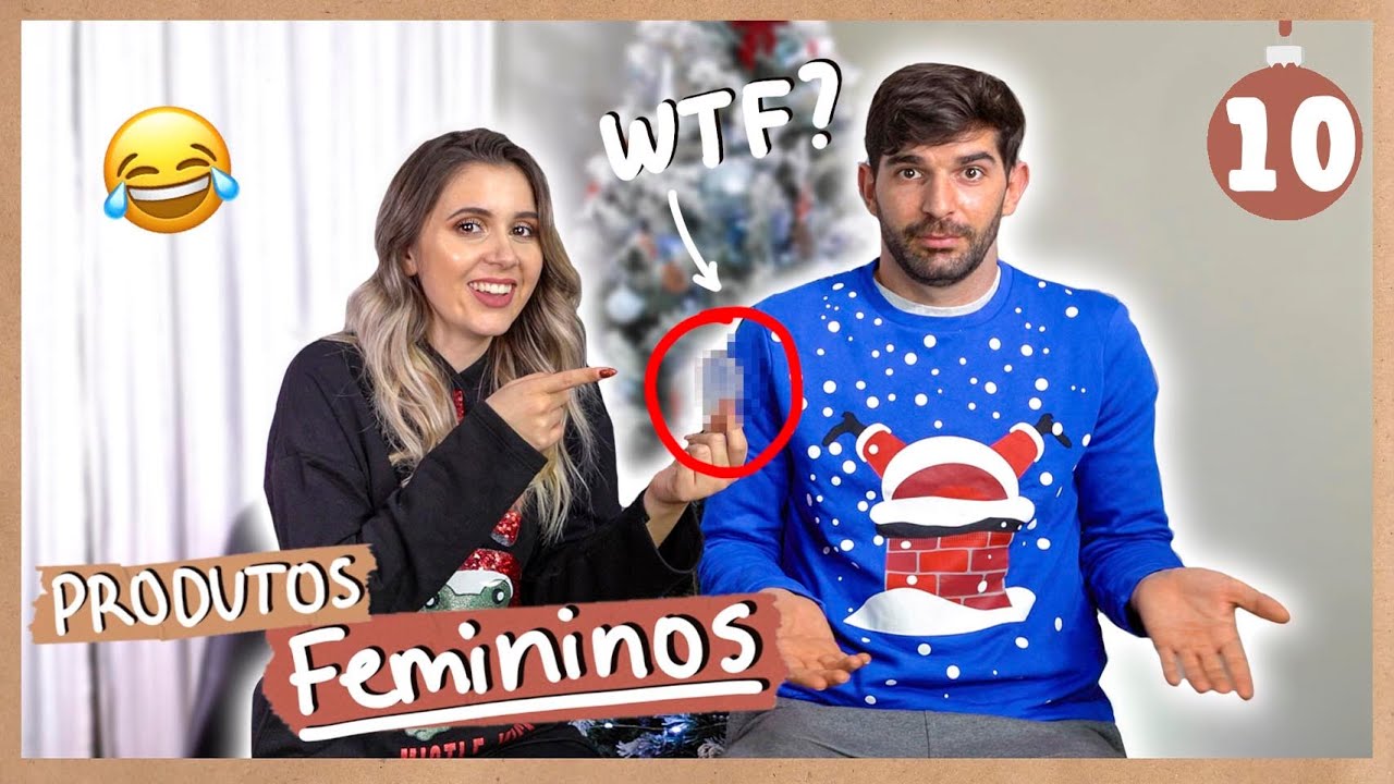 NAMORADO ADIVINHA PRODUTOS FEMININOS 😂 #ADVENTODAGENTIL | Joana Gentil