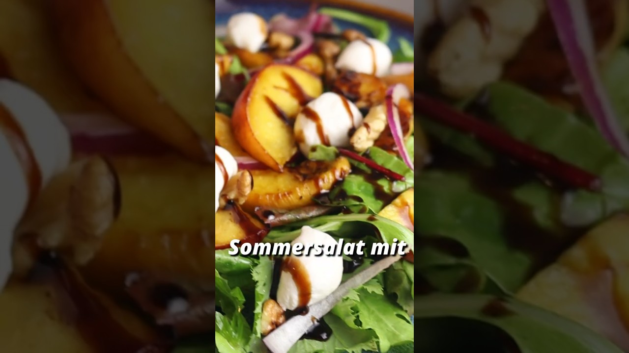 Sommersalat mit Pfirsich 🍑