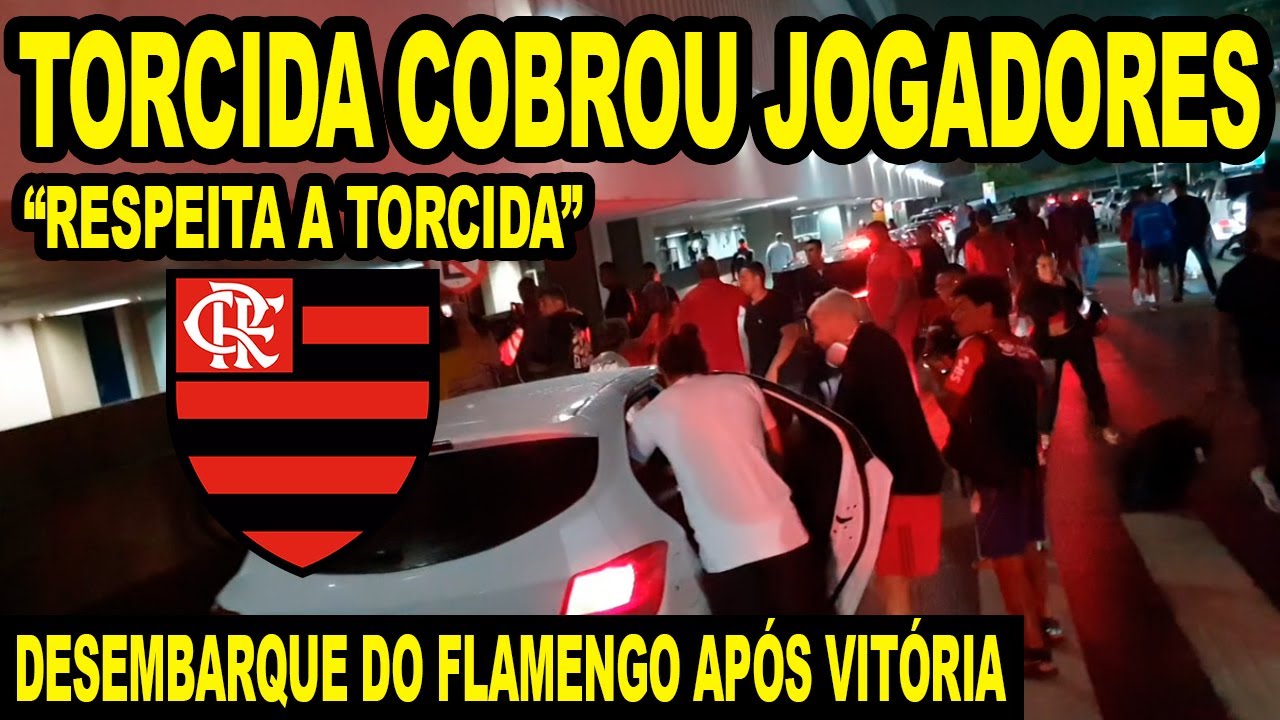PROTESTO DA TORCIDA DO FLAMENGO NO DESEMBARQUE DA EQUIPE APÓS VITÓRIA CONTRA O BAHIA! VIDAL COBRADO