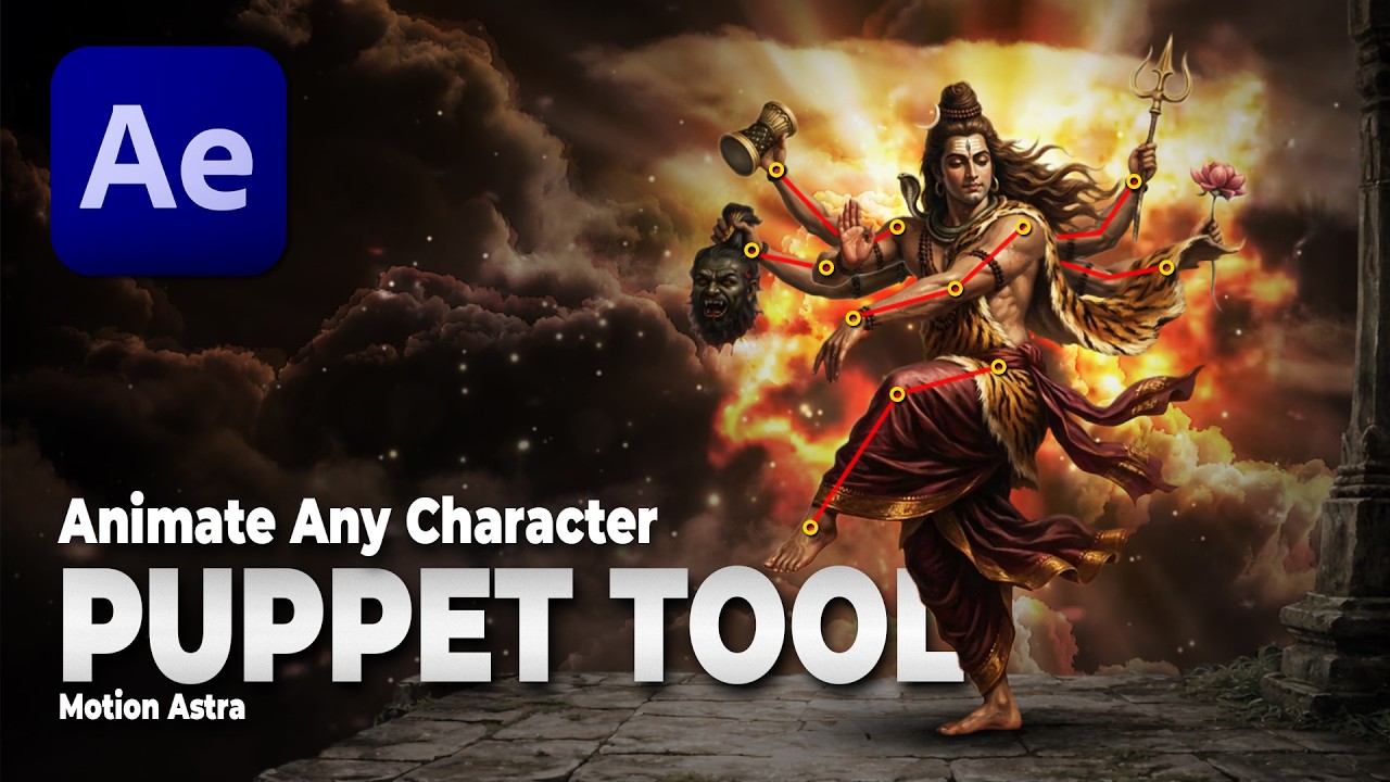 How I Create My Own Assets and Animate Them in After Effects | Puppet Tool Tutorial in Hindi