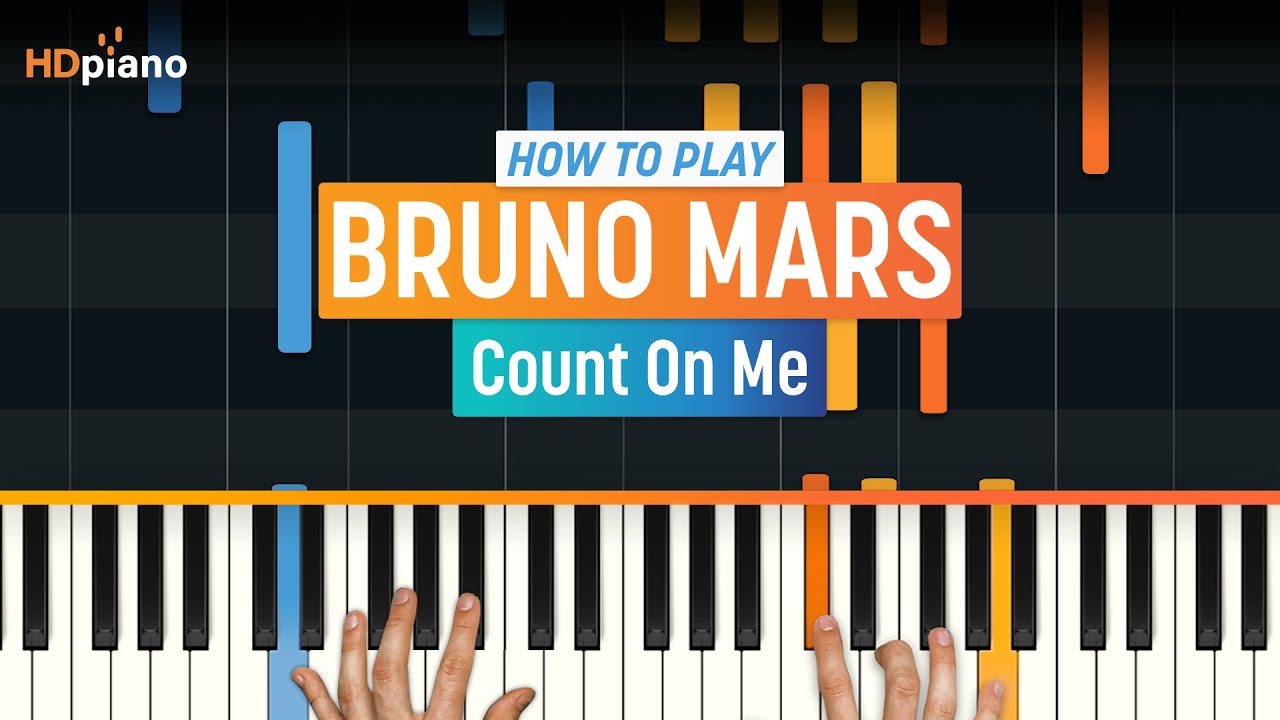 How to Play "Count on Me" by Bruno Mars | HDpiano (Part 1) Piano Tutorial