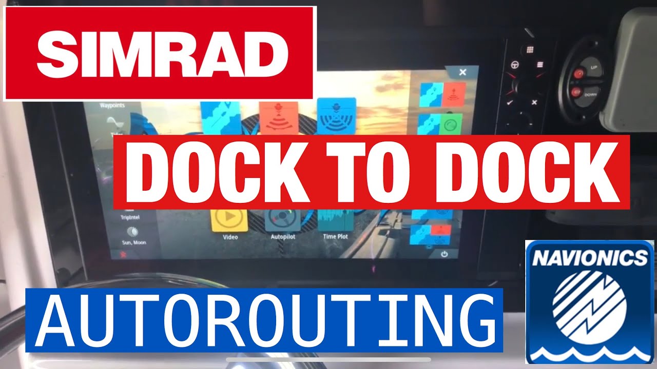 Автоматическая маршрутизация Simrad Dock to Dock от Navionics