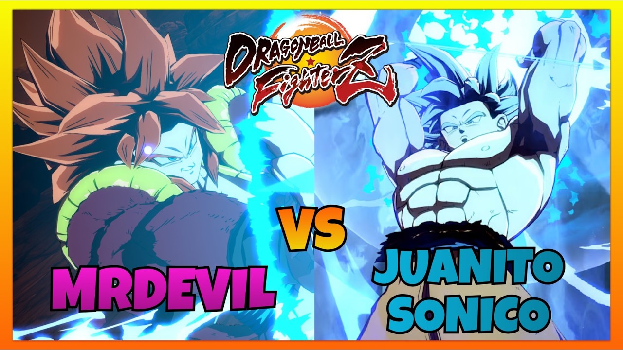 DBFZ - MRDEVIL vs JUANITOSONICO gameplays (Gogeta 4, UI Goku, S Broly vs UI Goku, Bardock, GT Goku)