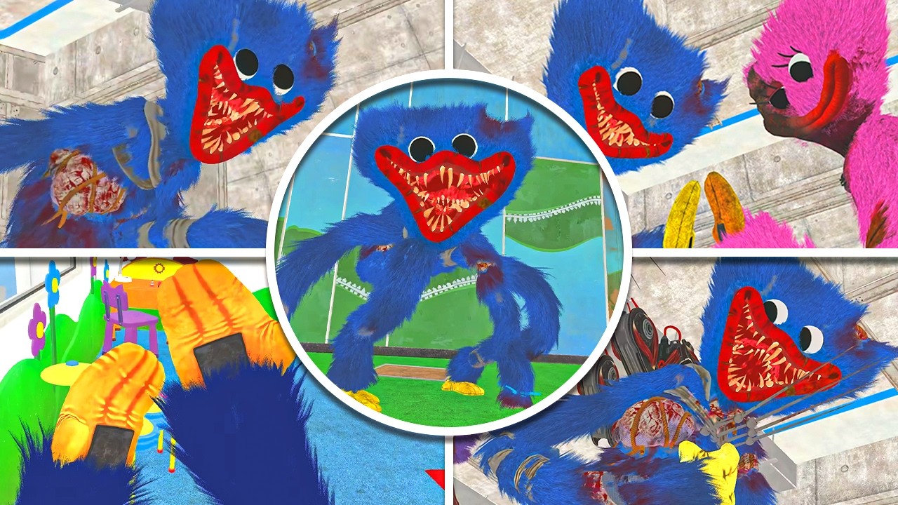 Poppy Playtime Chapter 5 - All HUGGY WUGGY Hidden Details in BRIGHT Mode (All Secrets)