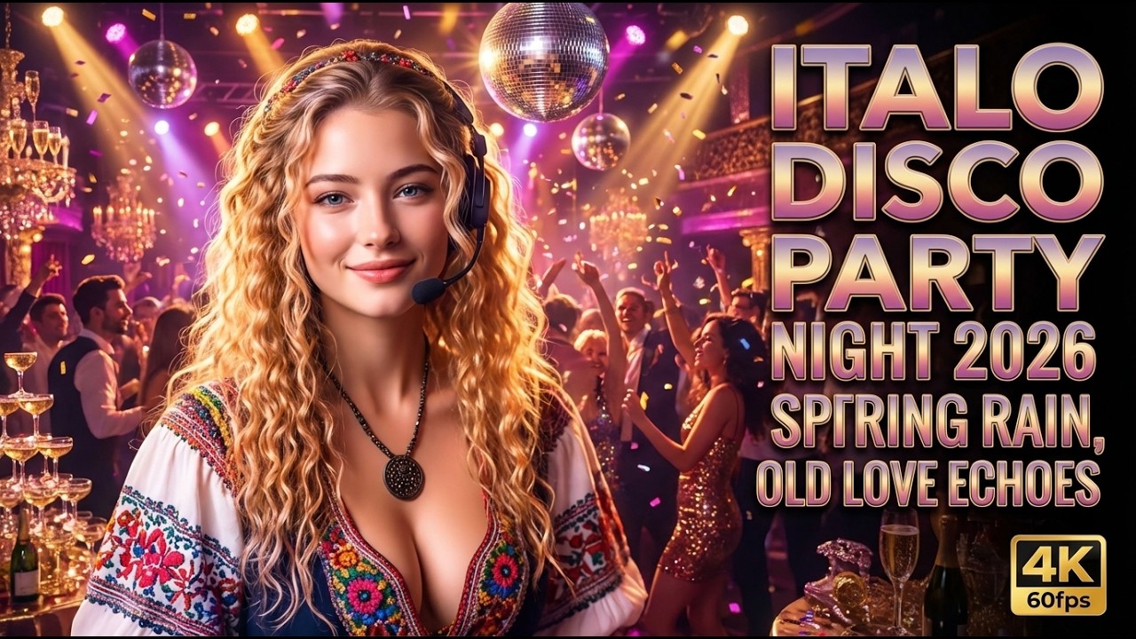 Italo Disco Party Night 2026 • Spring Rain, Old Love Echoes | Romantic Disco Ballad Mix | Lyrics 4K