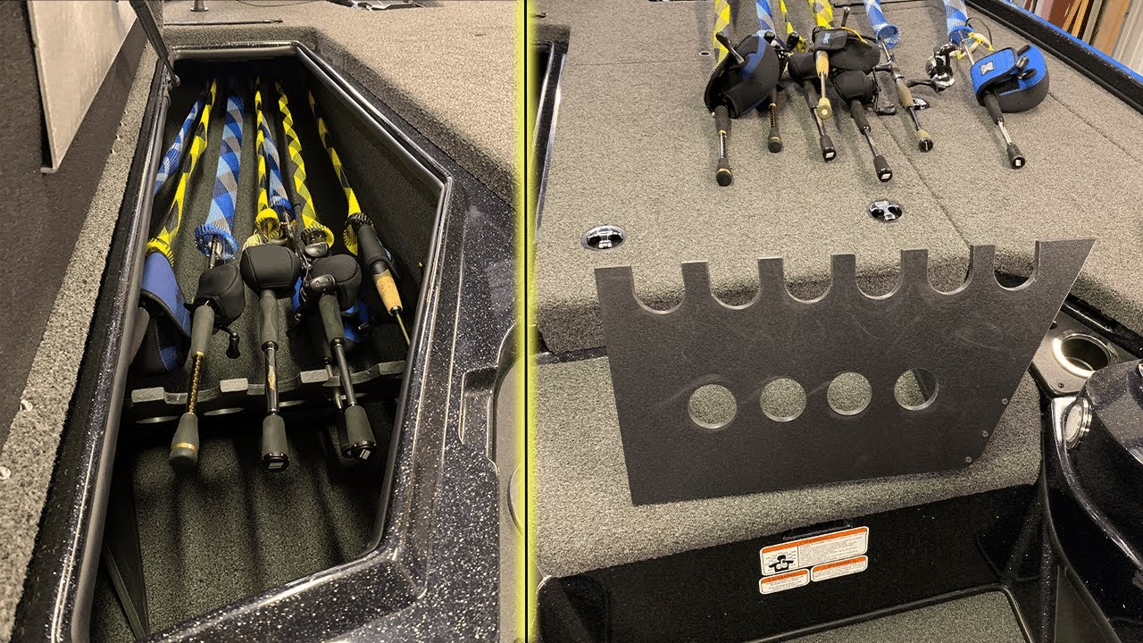 DIY Fishing Rod Organizer for Bass Boat