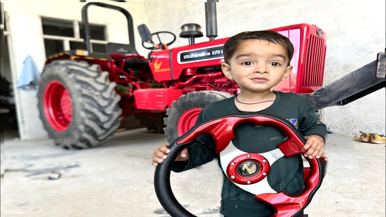 New Steering install || Miransh ne kiya New steering change || momo steering in Mahindra
