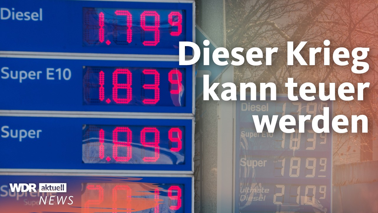 Krieg im Iran: Wie stark steigen die Preise bei Benzin und in Supermärkten? | WDR Aktuelle Stunde