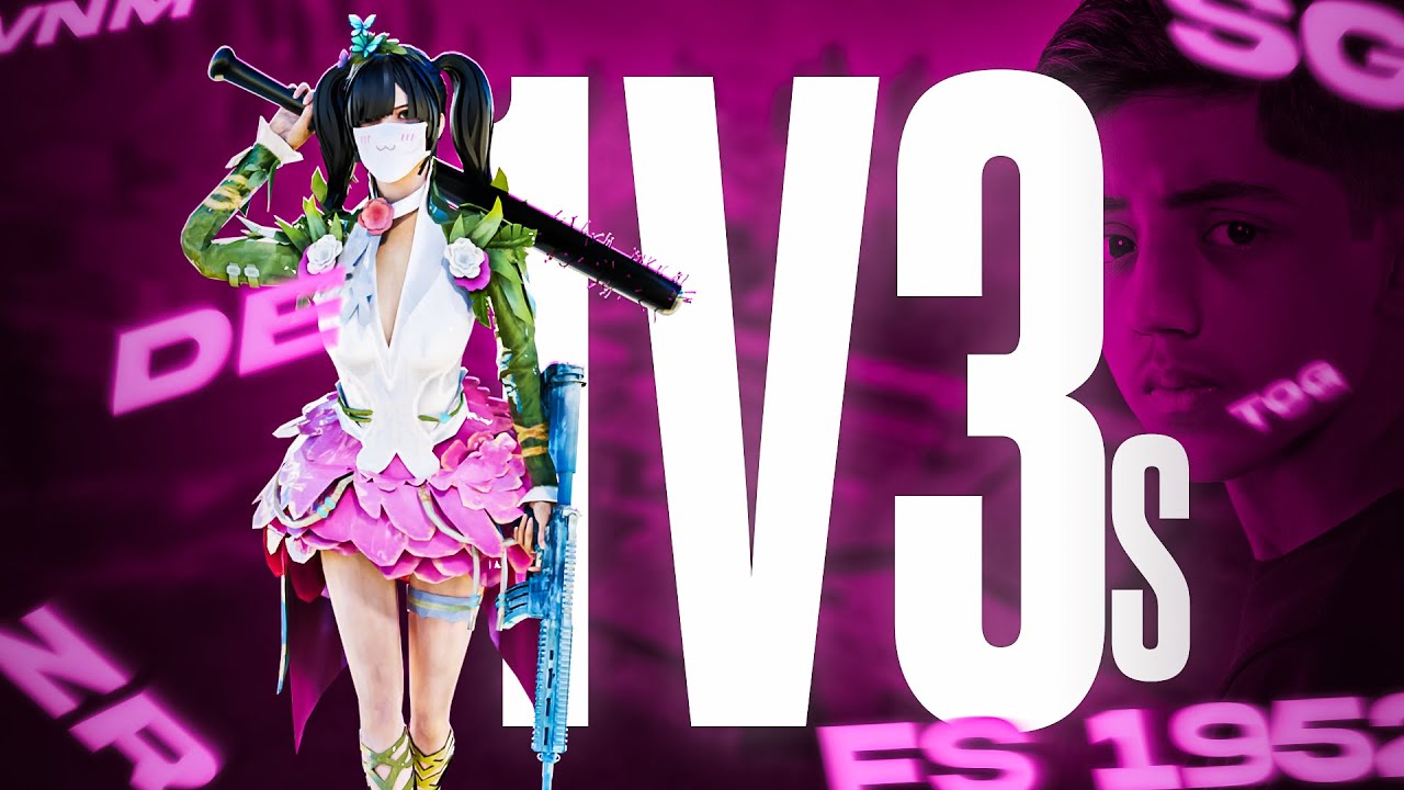 PUBG COMPETITIVE CLUTCHES | 1 v 3s | HASSAN OP