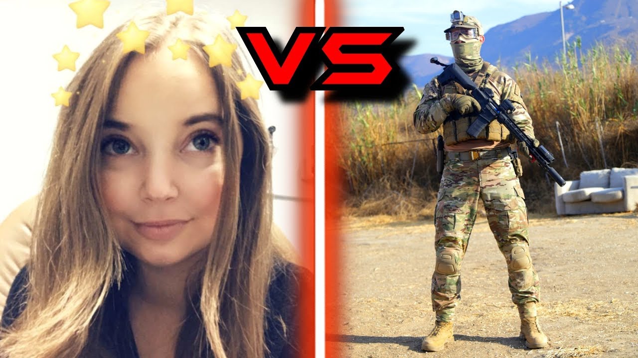 Airsoft 1v1 AGAINST MY GIRLFRIEND!