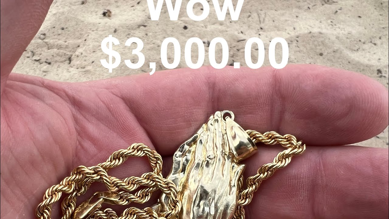 Big gold found metal detecting on the beach.