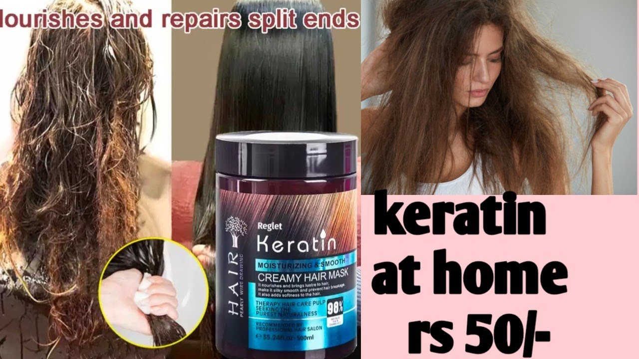 Keratin Creamy Hair Mask Keratin treatment At Home @Be your self # Zeba Middey