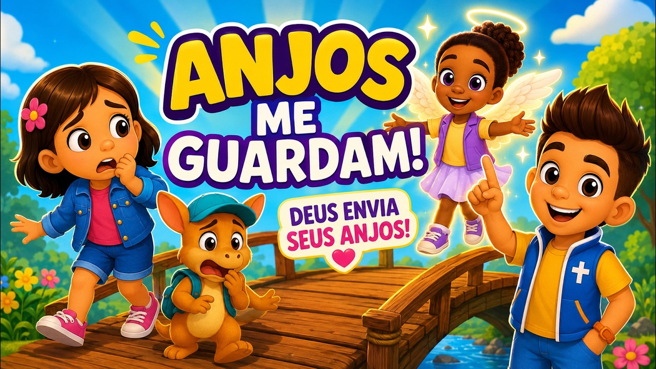 👉 Anjos Me Guardam – Música Infantil Bíblica | Salmo 91:11 Promessinhas