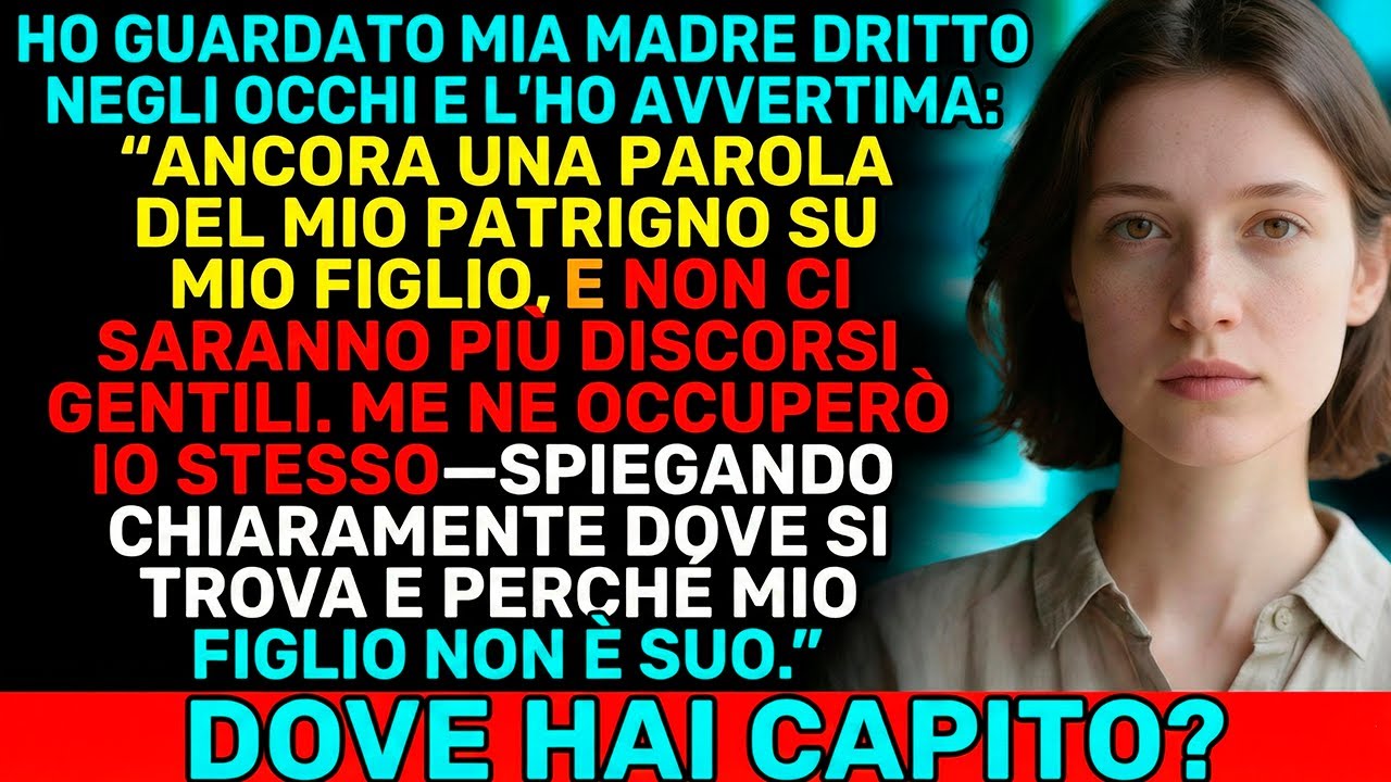 Mia madre pensava che avrei taciuto, ma ho detto qualcosa che ha distrutto il suo matrimonio...