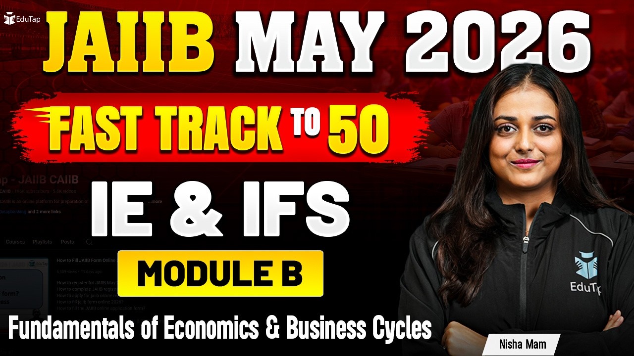 JAIIB IE & IFS Free Online Classes 2026 | Fundamentals of Economics & Business Cycles MCQ Practice