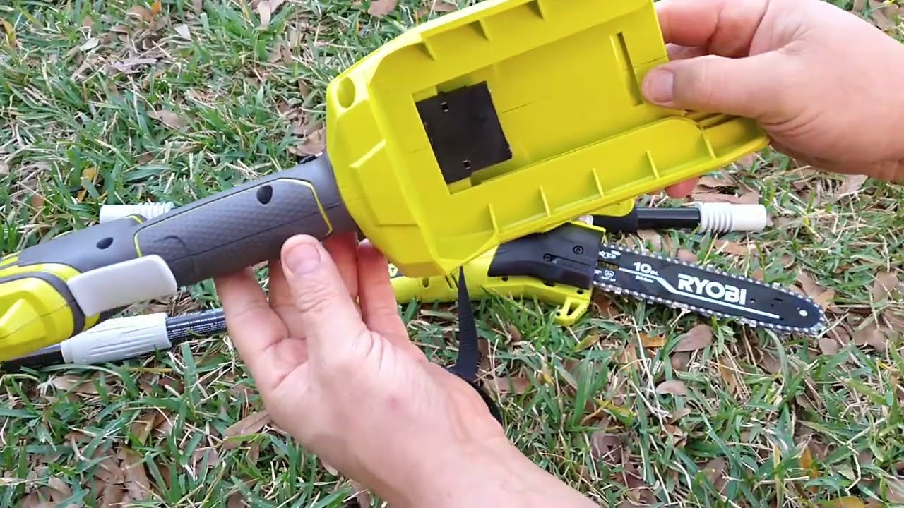 40V Cordless Pole Saw RYOBI, Sierra De Pértiga  Inalámbrica de 40V RYOBI.