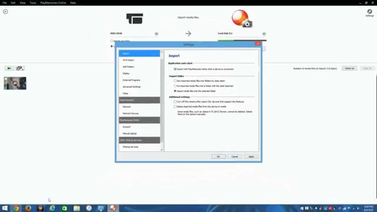 PlayMemories Importing Tutorial