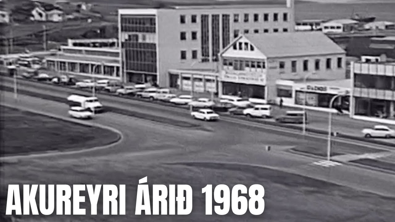 Akureyri árið 1968 - Miðbærinn og Eyrin