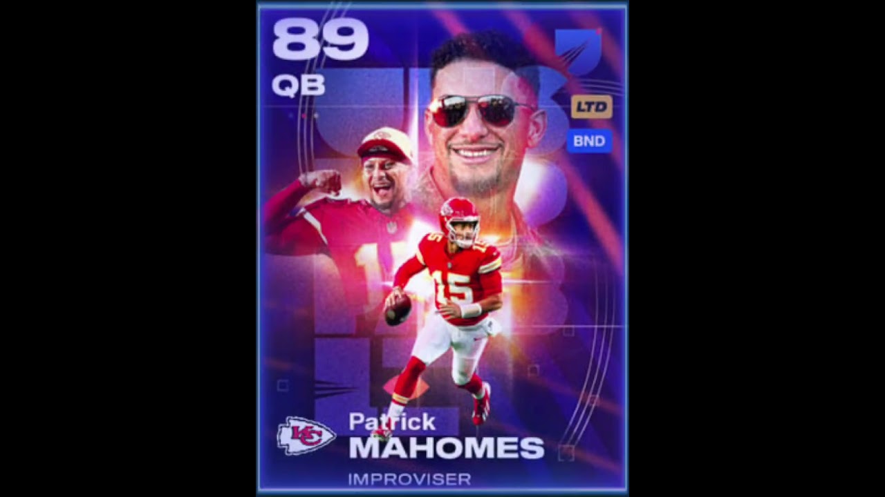 QB Patrick Mahomes LTD Unstoppable #capcut #mut #ultimateteam #easports #easportsmadden