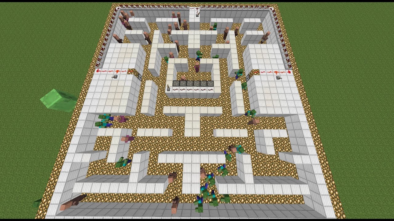 Minecraft Zombies vs Villagers Pacman test