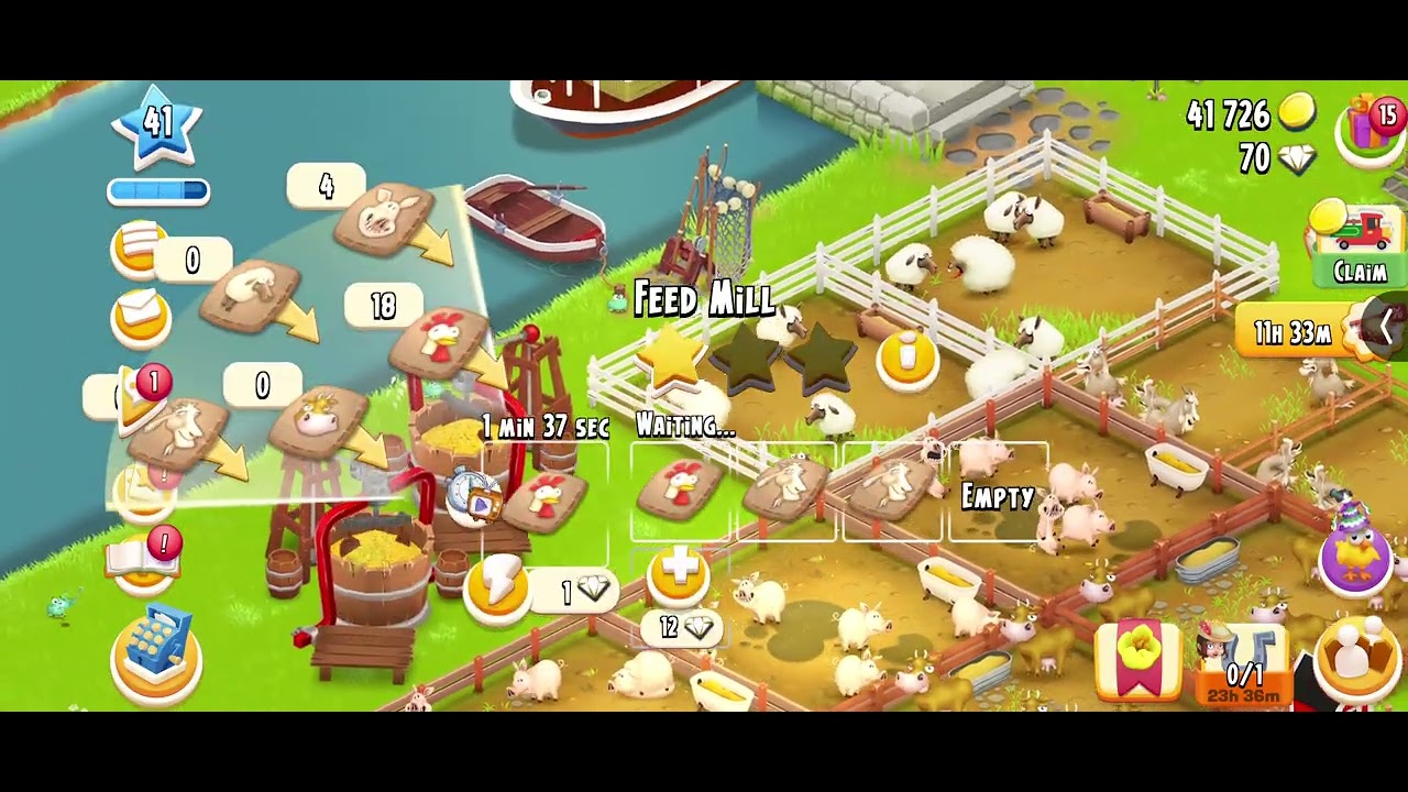 Building my farm! Hay Day!