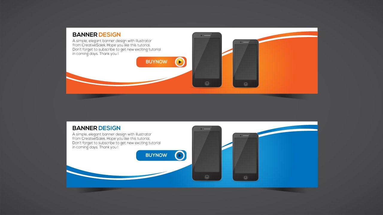 Banner Design in Illustrator CC - Easy Way