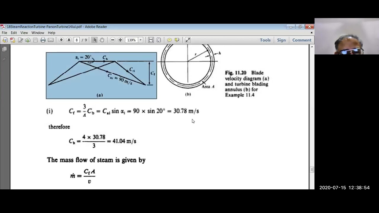 Reaction Turbine Examples Solution of Problems-Thermodynamics-2-ME212-SCET RYK UET Lahore