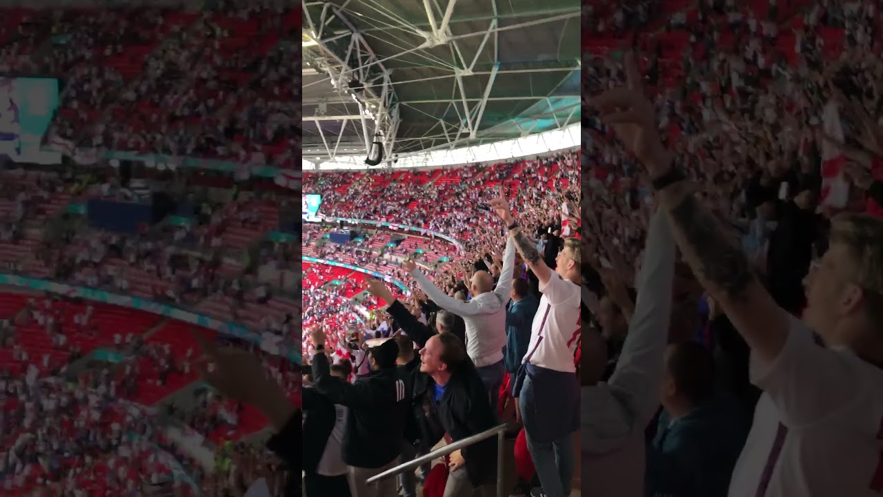 England fans singing Sweet Caroline after win against Germany 29/06/21