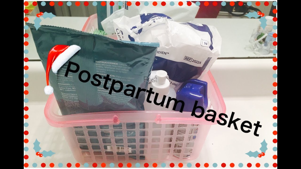 DIY Postpartum Basket!