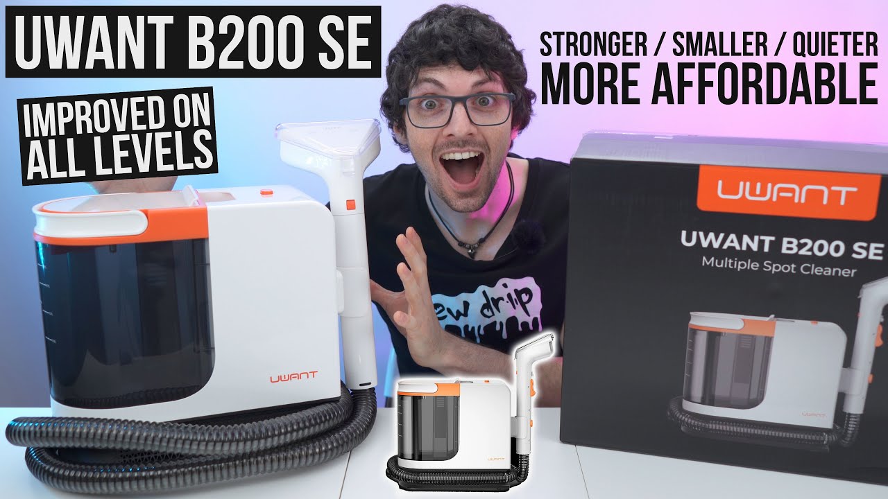 2025's Ultimate Compact Spot Cleaner! - UWANT B200 SE Review & Test (Must-Have for Any Mess)