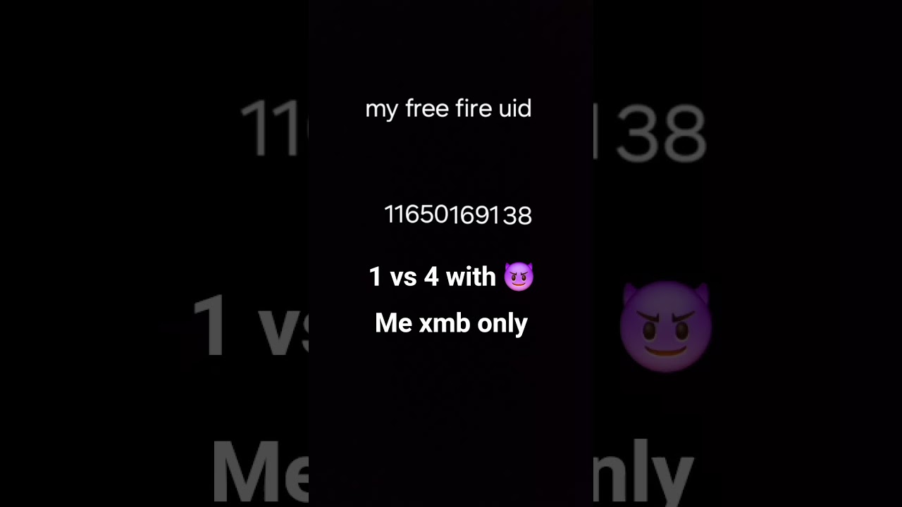 1 vs 4 with me 😈😈 with xmb ☠️