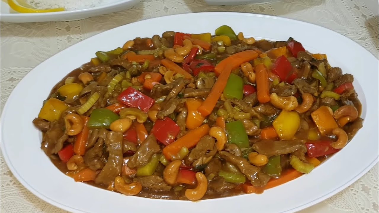 بيف الكانتون الصيني بطريقتي 🏮🍚🥕