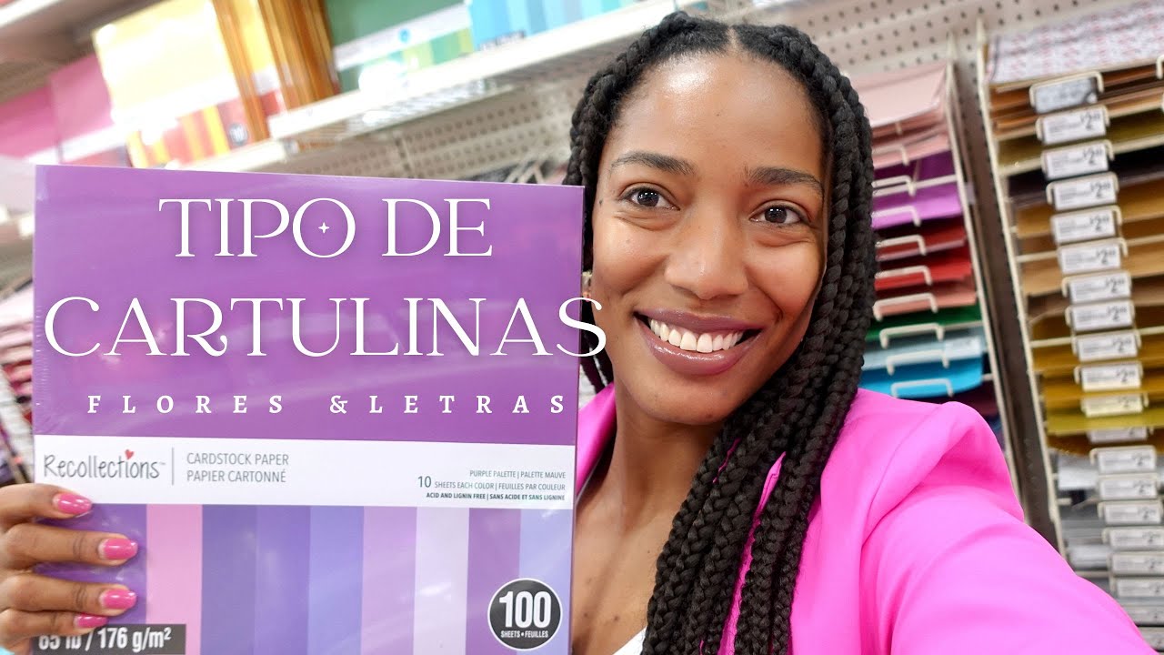 TIPOS DE CARTULINAS FLORES DE PAPEL