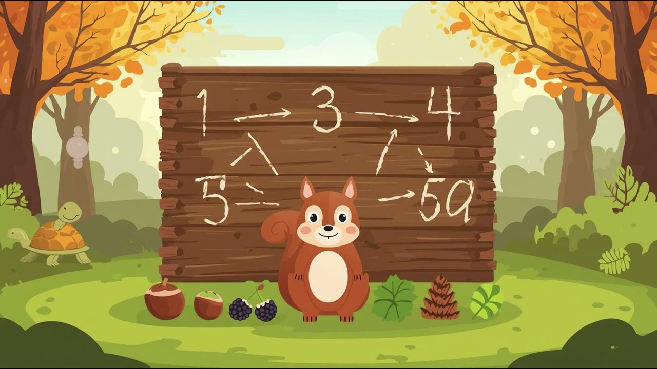 Sayı Saymayı Öğrenen Sincap Fındık | Okul Öncesi Matematik ve Sayı Eğitimi Hikayesi 0-6 Yaş