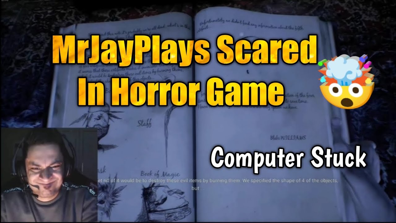 @MrJayPlays Scared In Horror Game 😨 Computer Stuck 🥵
