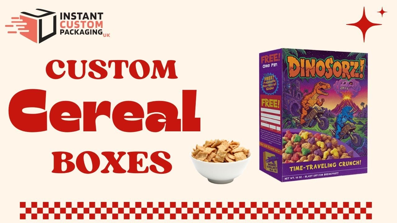 Custom Cereal Boxes | Eye-Catching Food Packaging by Instant Custom Packaging UK