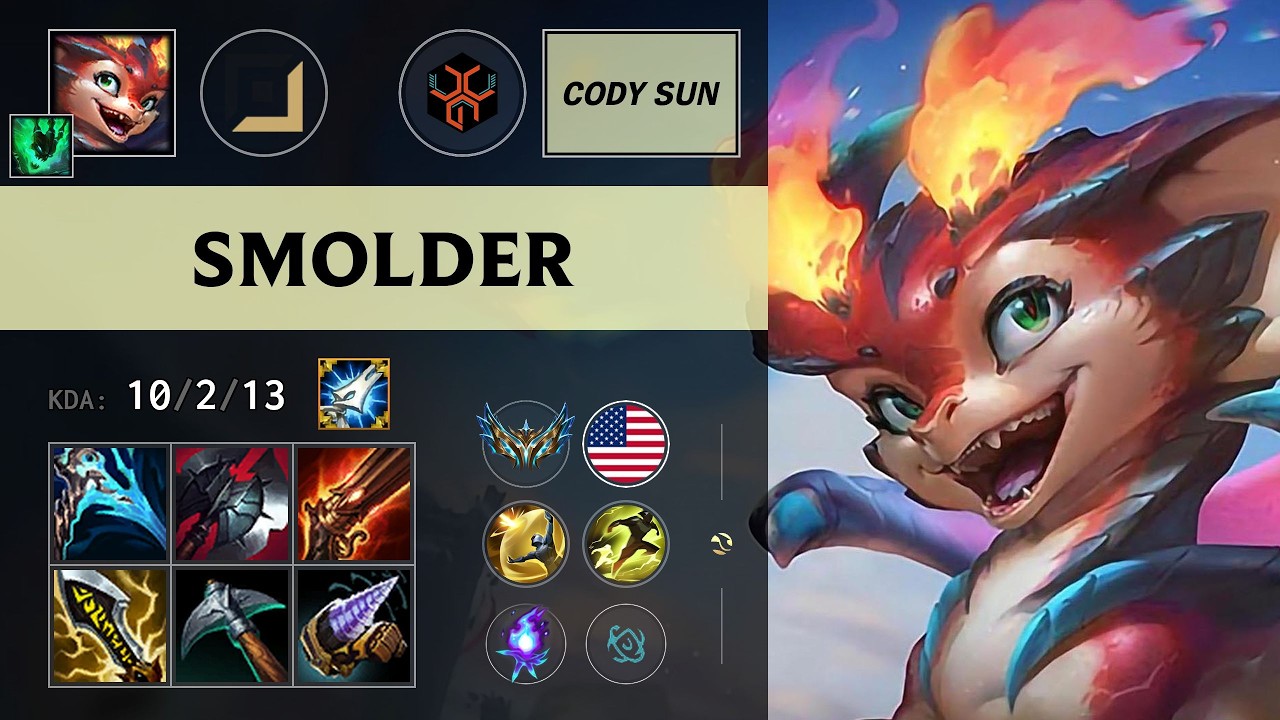 (CCG Cody Sun) Smolder ADC vs Twitch - NA Challenger Patch 26.11