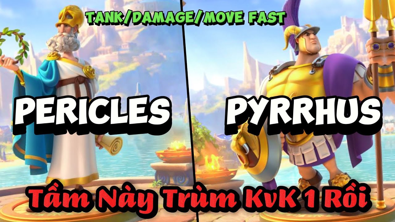 Trùm KvK 1 rồi/ Cặp Bộ Binh Mới Khá Mạnh Trong Tầm Giá Đầu Game #pericles #pyrrhus #infantry