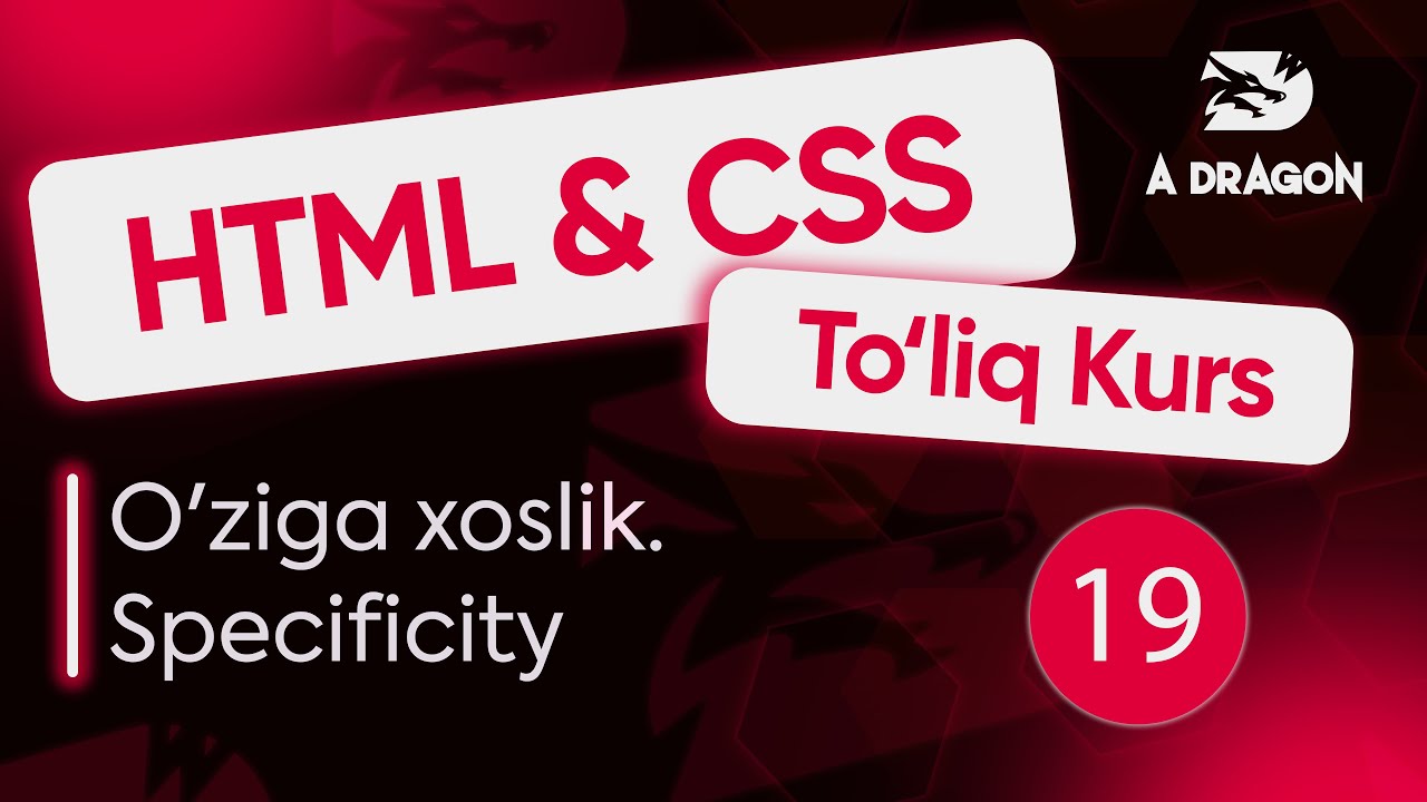 019  O'ziga xoslik   specificity