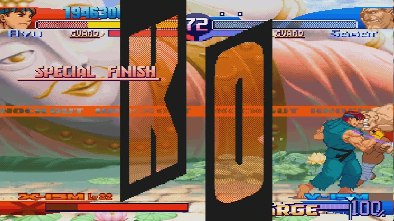 Street Fighter Zero 3 (SEGA SATURN) - RYU WT Уровень 32 (X-ISM)