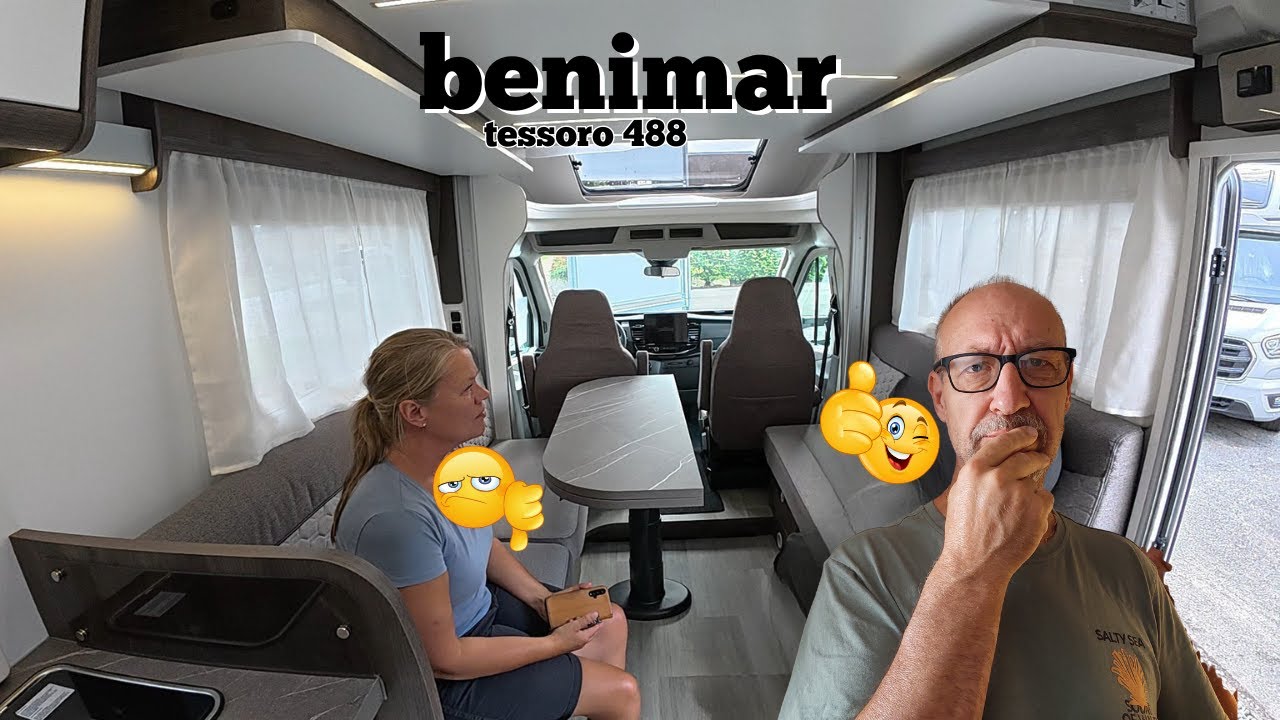 Benimar T 488 EN Husbil att jämföra. Öresund/Go. Och superfin ställplats längs E4n