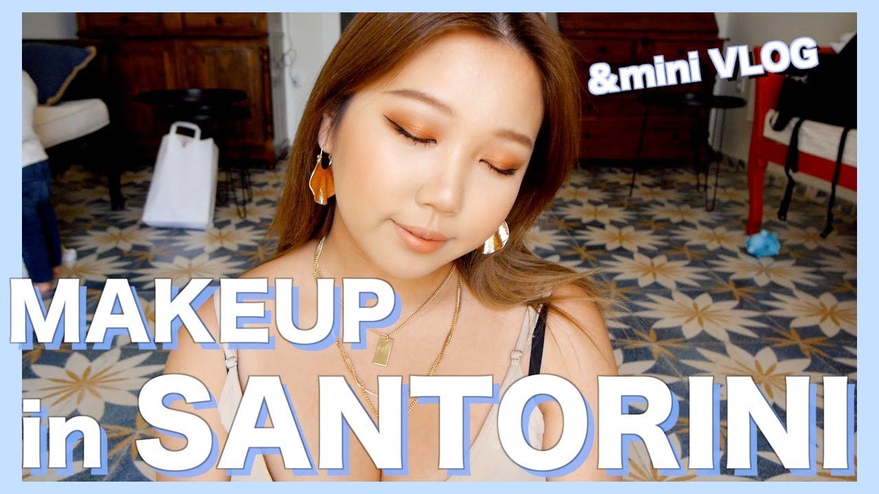 【サントリーニ島】買った海外コスメでメイクin SANTORINI＆mini Vlog